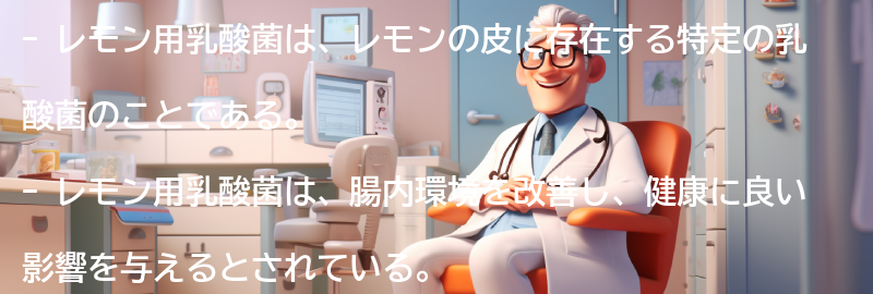 レモン用乳酸菌とは？の要点まとめ