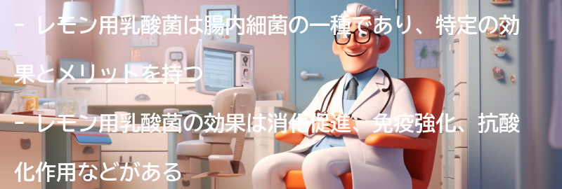 レモン用乳酸菌の効果とメリットの要点まとめ