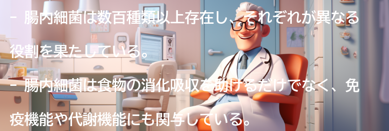 腸内細菌の種類とその役割の要点まとめ