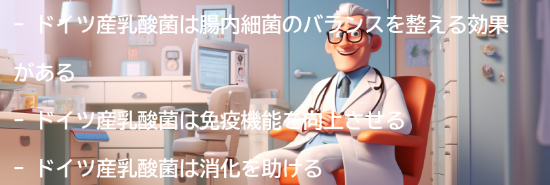 ドイツ産乳酸菌の効果と健康への影響の要点まとめ