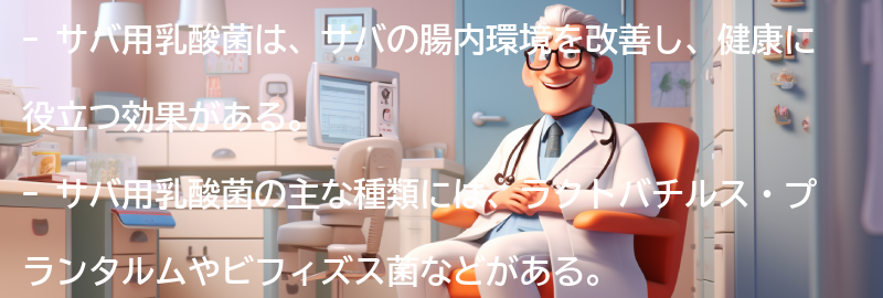 サバ用乳酸菌の健康効果の要点まとめ