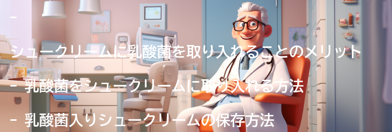 シュークリームに乳酸菌を取り入れる方法の要点まとめ