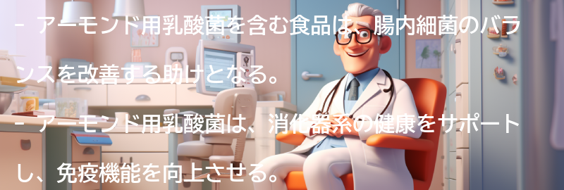 アーモンド用乳酸菌を含む食品の紹介の要点まとめ